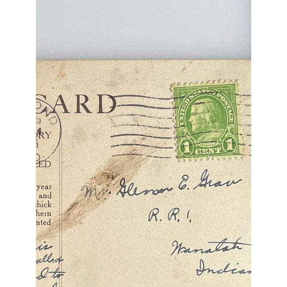 Vintage 1936 RPPC Ephemera Postcard White Tailed Deer Museum Natural History SEE - Picture 4 of 5